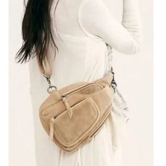Free people suede leather cross bag new - Picture 2 of 5